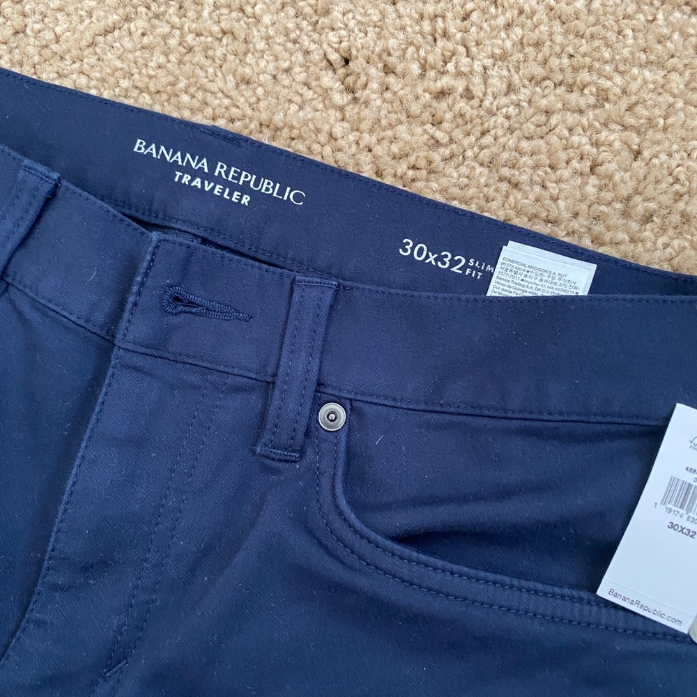 Banana republic Traveler Jeans in Navy Blue